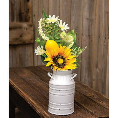 Lemon Sunflower & Daisy 18" Faux Floral Spray