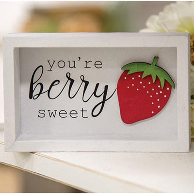 💙 You're Berry Sweet Strawberry Small Shadowbox Frame