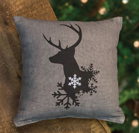 Winter Reindeer 10" Pillow