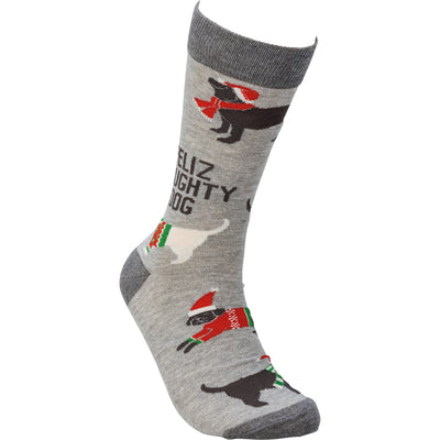 Feliz Naughty Dog Sweaters and Hats Unisex Fun Socks