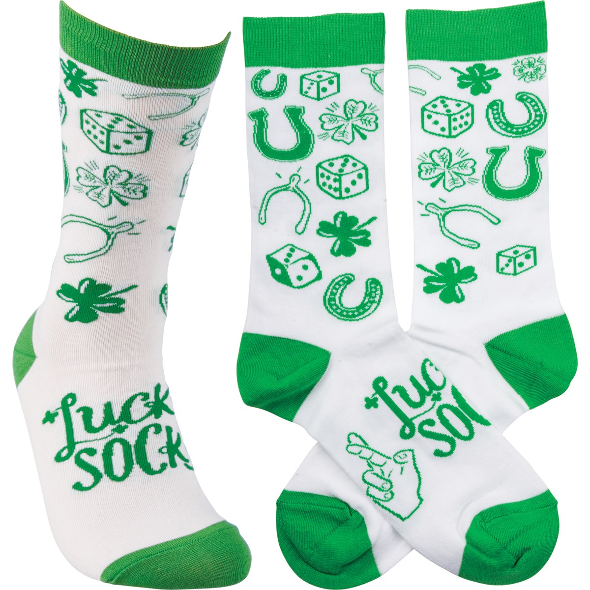 💙 Lucky St Patricks Day Unisex Fun Socks