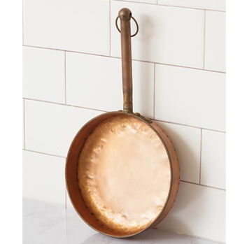 Hammered Copper Decorative Frying Pan