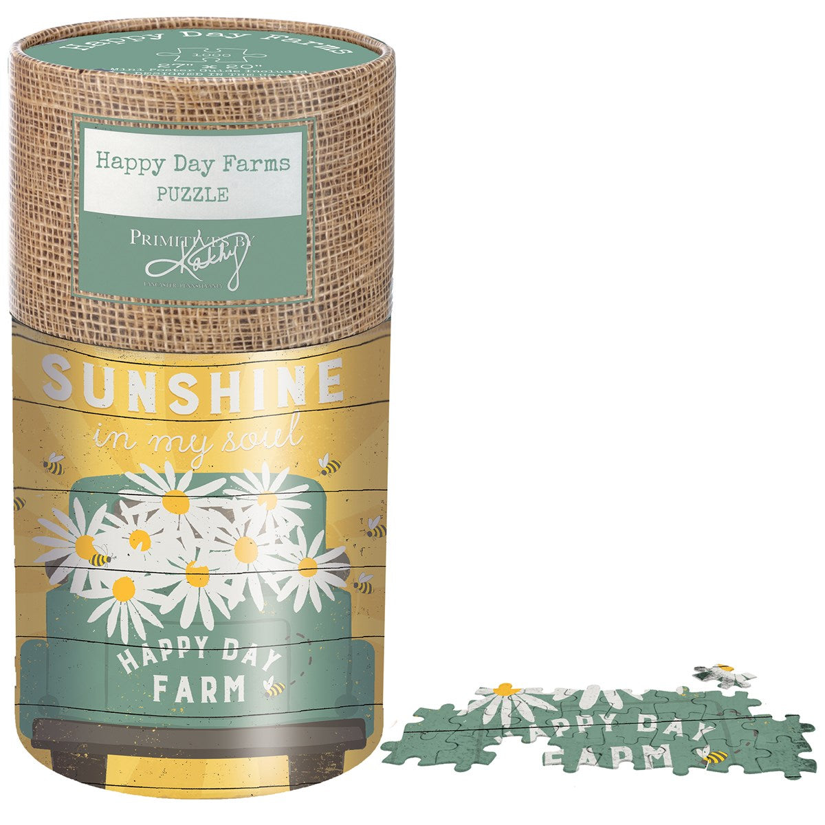 Surprise Me Sale 🤭 Sunshine Happy Day Farm 1000 piece Puzzle Daisies in Truck