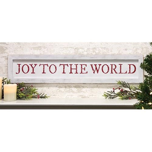 Joy to the World 36" Farmhouse Wood Sign