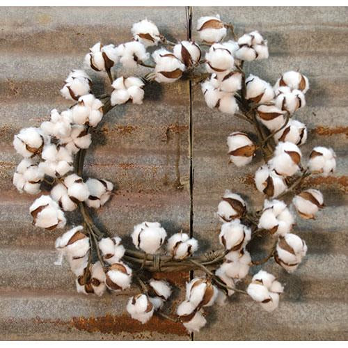 Farmhouse Cotton Boll 20" Wreath
