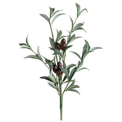 💙 Olive Greens and Fruit 16" Faux Foliage Stem