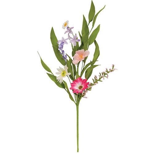 💙 Spring Festival Flower & Herb 20" Faux Floral Pick