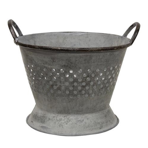 Weathered Decorative Tin Colander