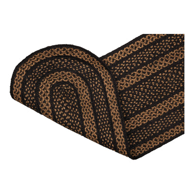 Black & Tan Jute Table Runner 13" x 48"