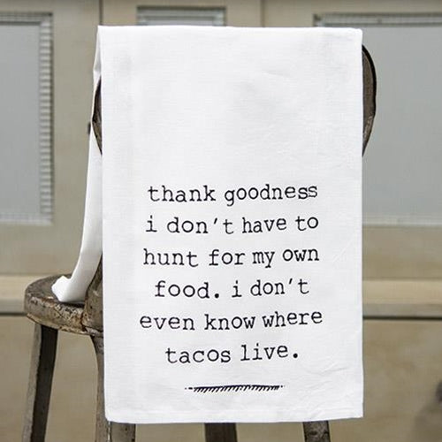 💙 Humorous Tacos Dish Towel