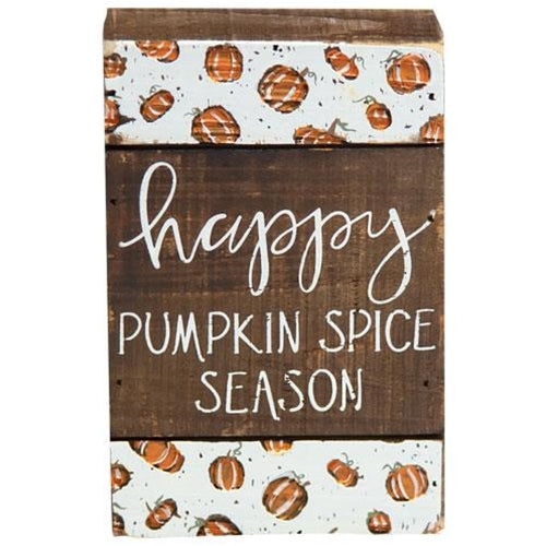 Happy Pumpkin Spice Season Box Sign