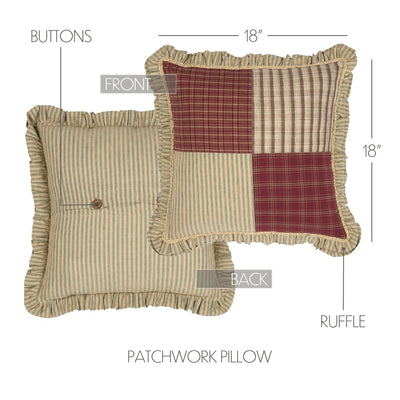 Prairie Winds Patchwork 18" Pillow