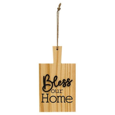 💙 Bless Our Home Natural Cutting Board Ornament