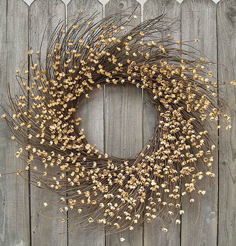 Teastain Buttercup Natural Style Floral 20" Wreath
