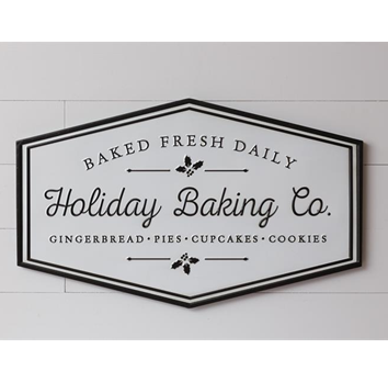 Holiday Bakery Co Large Metal Sign