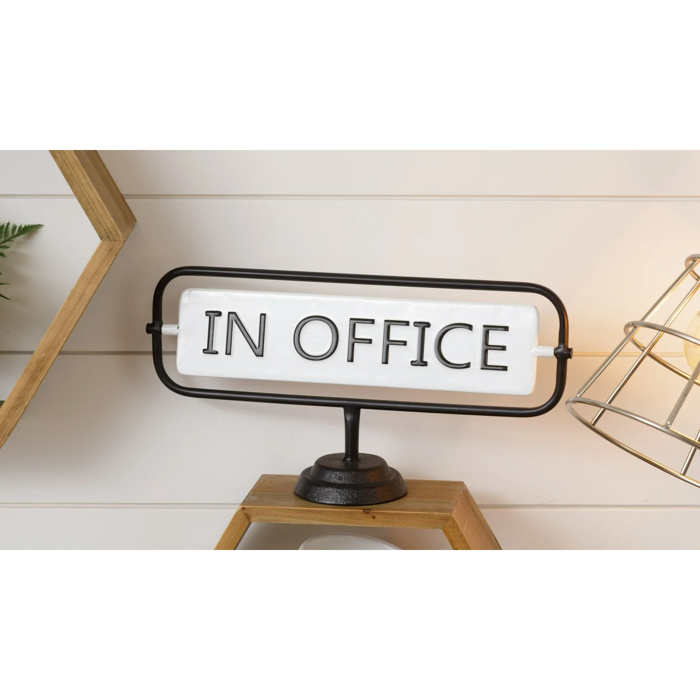 In Office/Out Of Office Flip Tabletop Sign