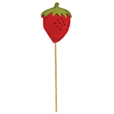 💙 Strawberry Felt Decorative Pick