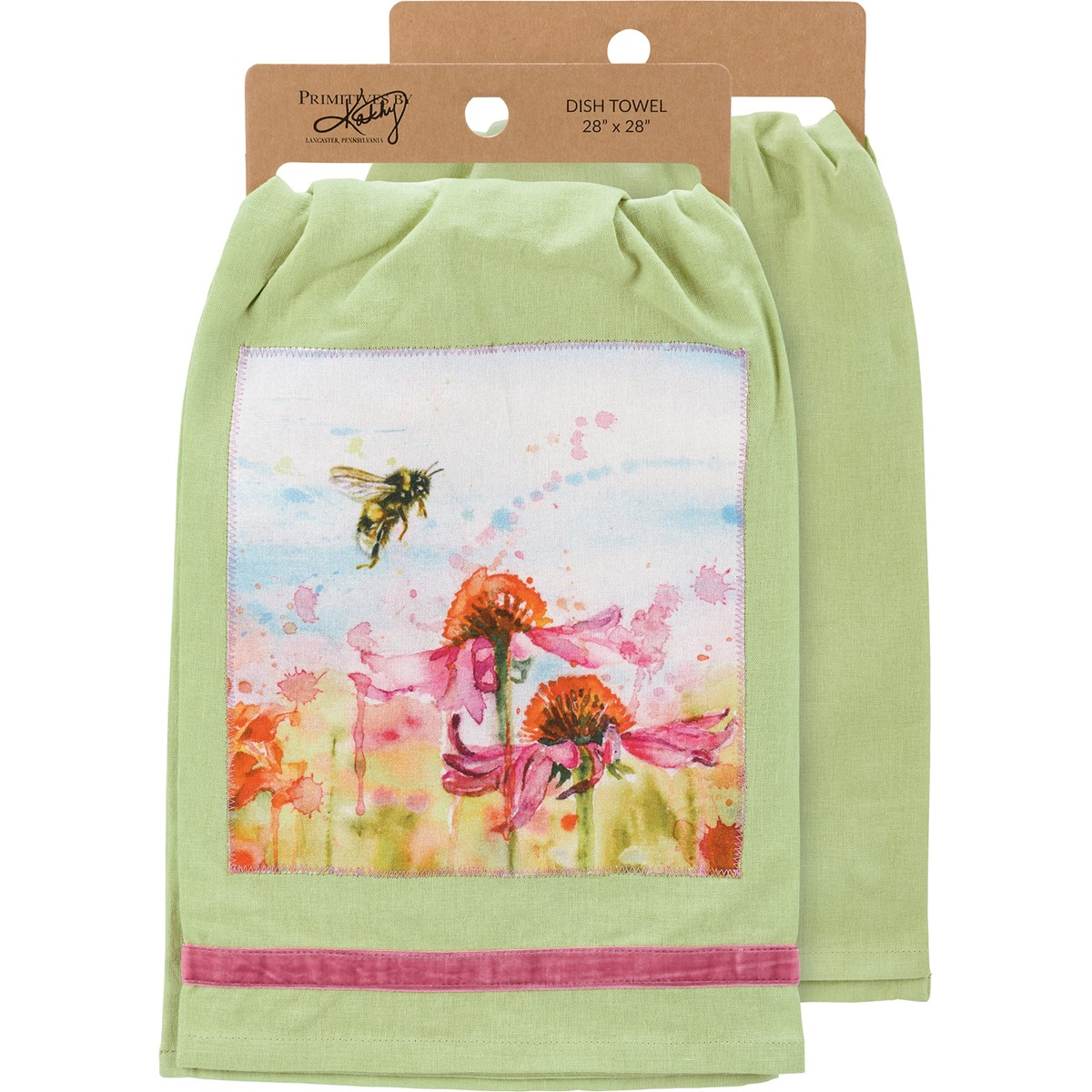 Floral Field Bee Kitchen Towel