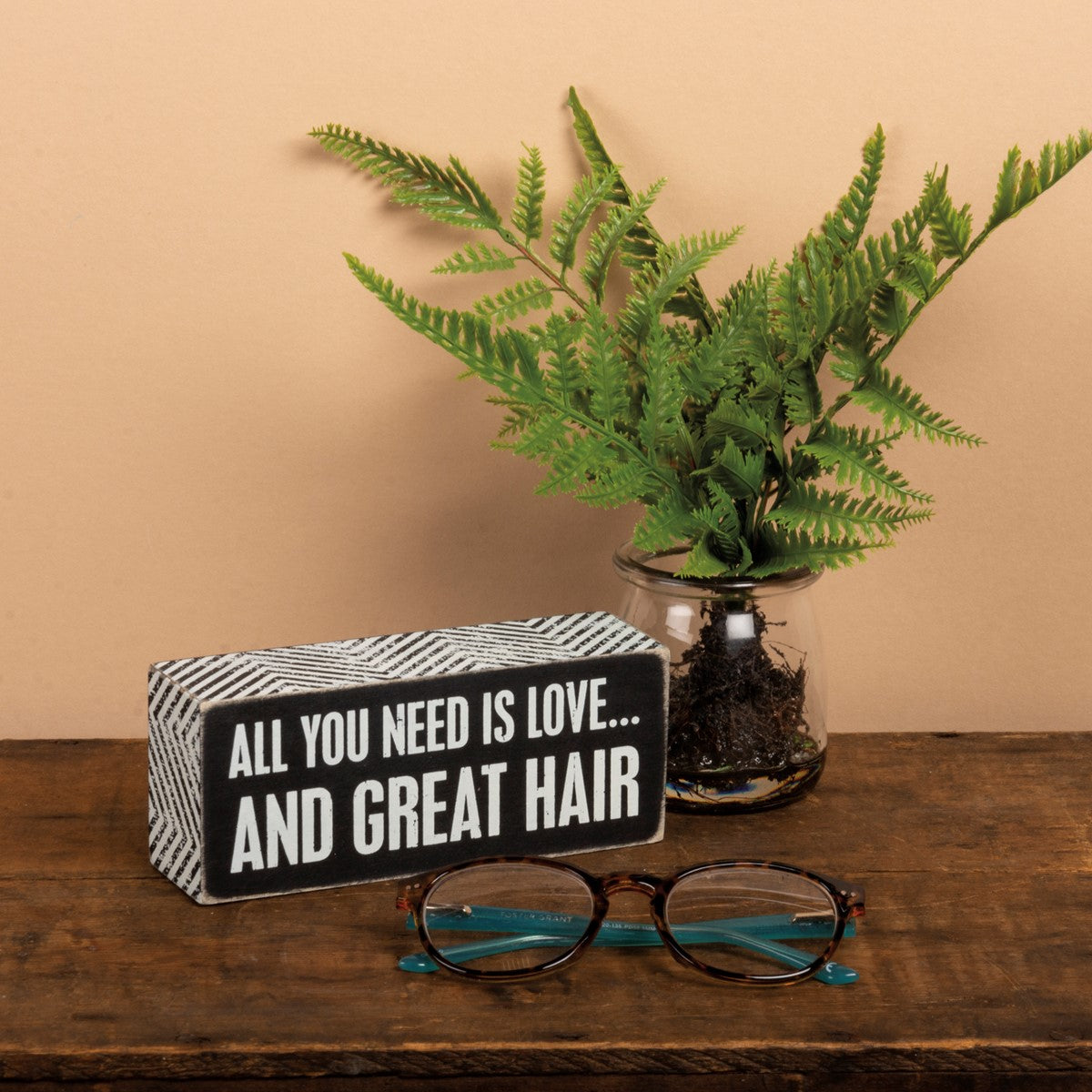 All You Need Is Love... And Great Hair Box Sign