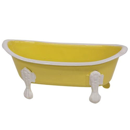 💙 Yellow Iron Bathtub Soap Dish