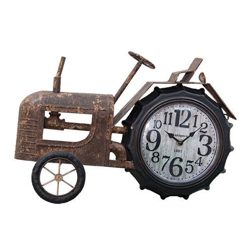 Rustic Tractor Shaped Clock