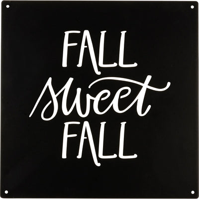 Fall Sweet Fall Metal Wall Art 8" Square