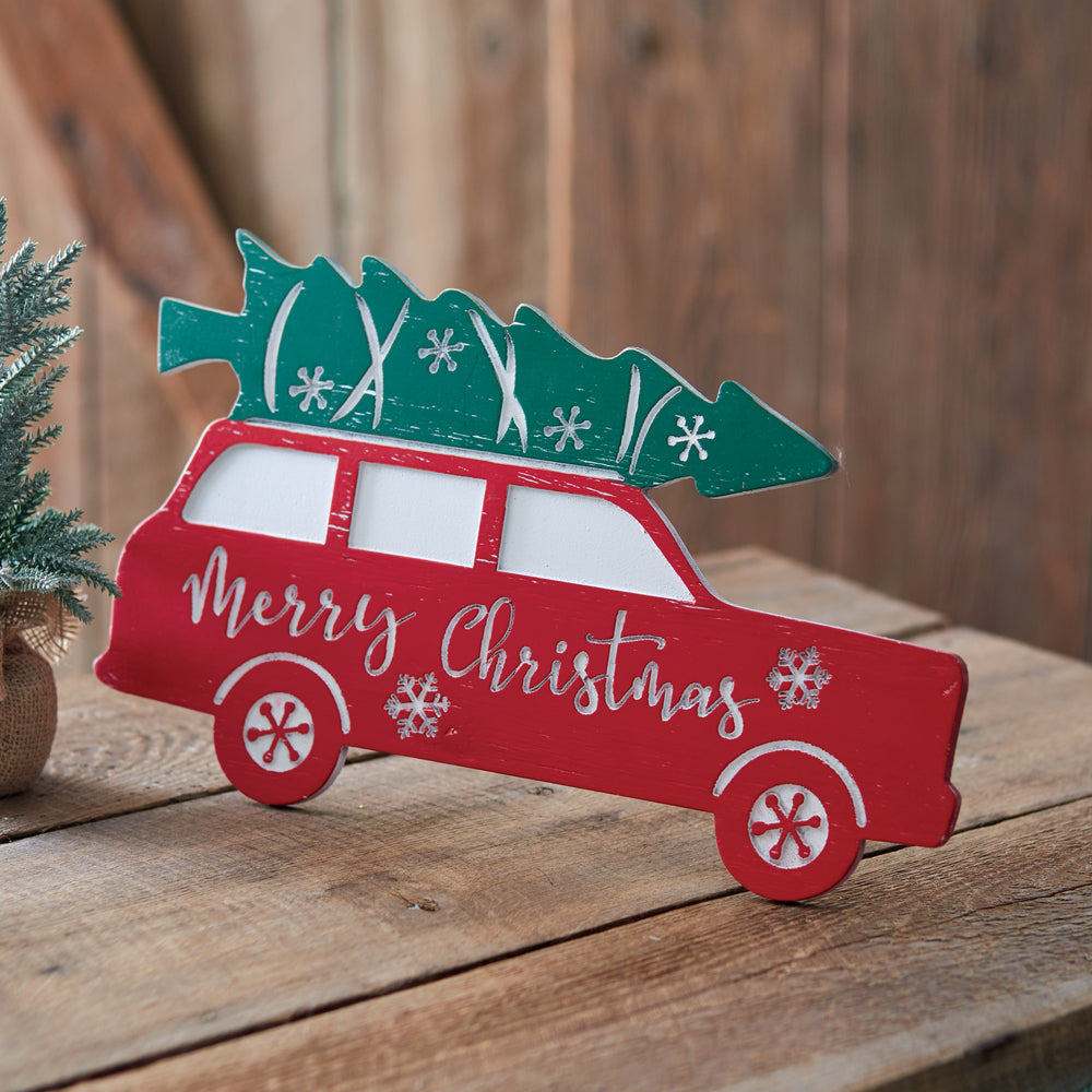 Surprise Me Sale 🤭 Merry Christmas Station Wagon Tabletop Figure