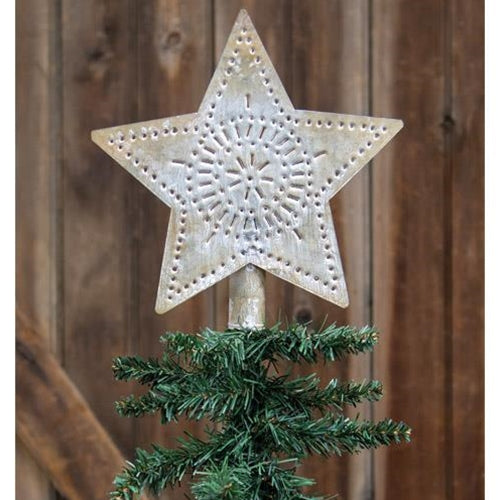 💙 Whitewashed Star 9" H Tree Topper