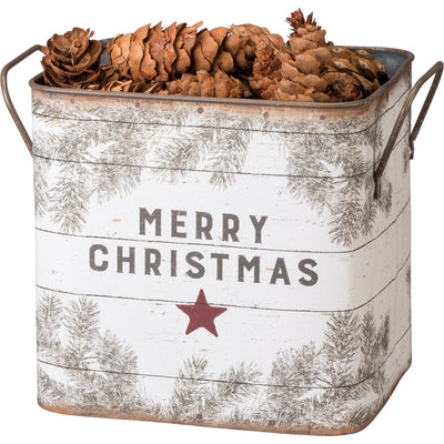 Set of 2 Farm Fresh Christmas Trees Bin Sets