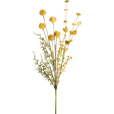 💙 Mixed Yellow Wildflower Medley 27" Faux Floral Stem