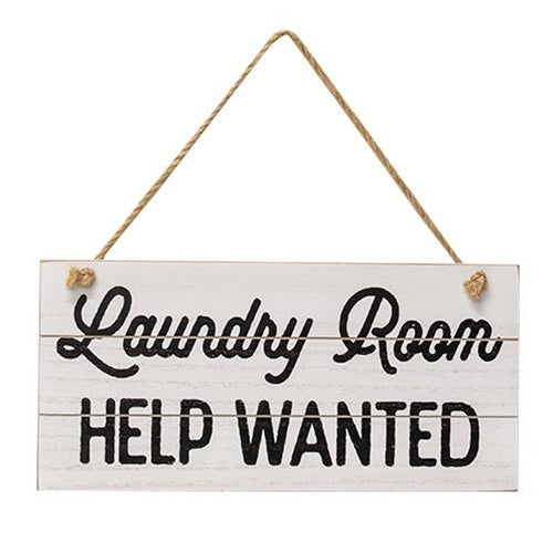 Help Wanted Laundry Room Shiplap Sign