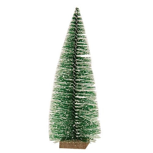 💙 Snowy Bottle Brush 7" Green Tree