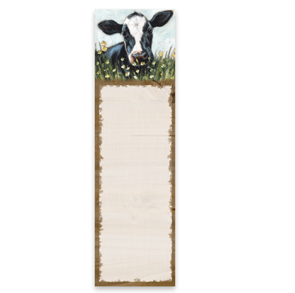 💙 Cow in the Field Notepad with Magnet