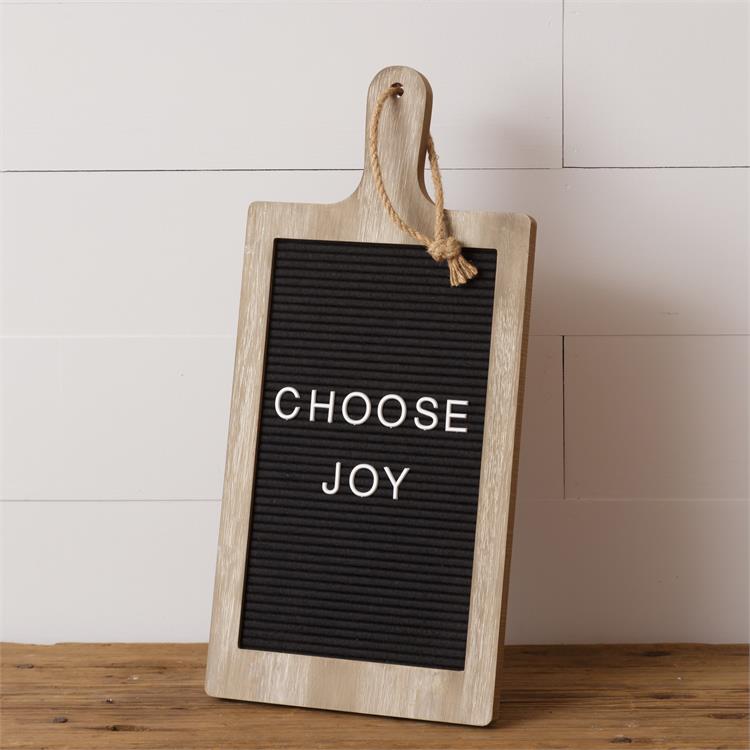 Cutting Board Shaped Letter Board - change the message!