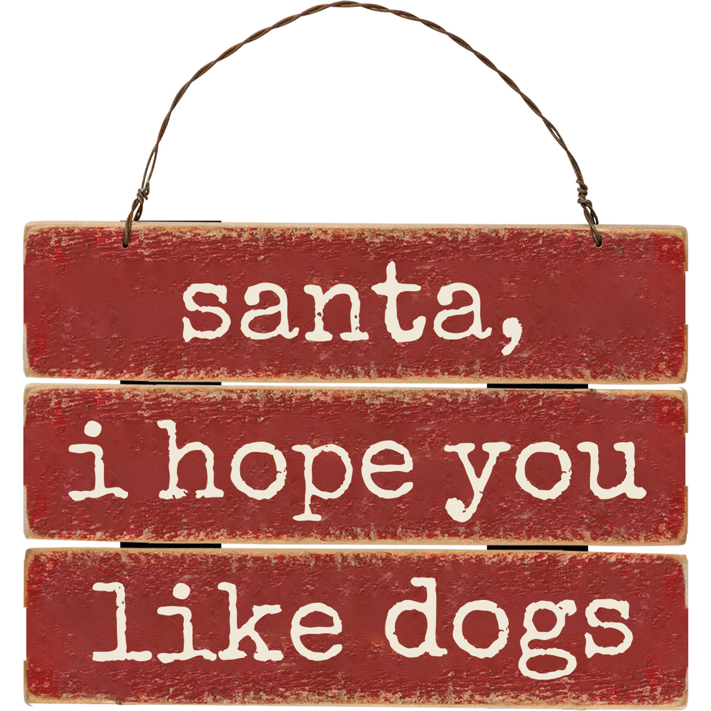 💙 Santa I Hope You Like Dogs Ornament