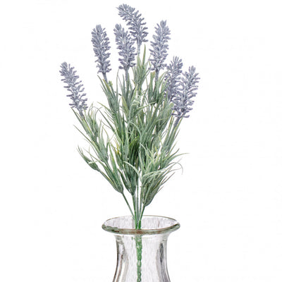 💙 Lavender Bush Faux Floral 13" Cluster