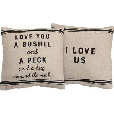 Love You a Bushel and a Peck Throw Pillow