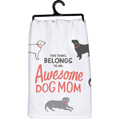 This Towel Belongs To An Awesome Dog Mom Kitchen Towel