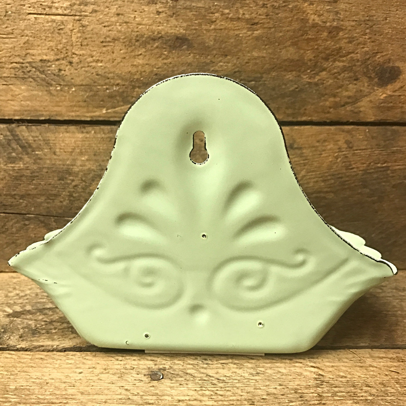 Retro Green Enamel Metal Soap Dish