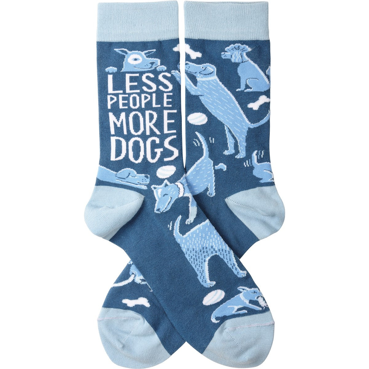 💙 Less People More Dogs Unisex Fun Socks