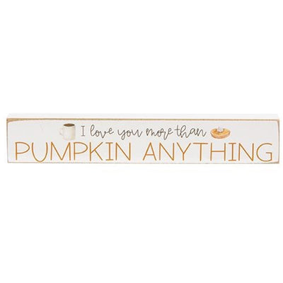 Set of 3 Pumpkin Pie Thanksgiving Mini Stick Tabletop Signs