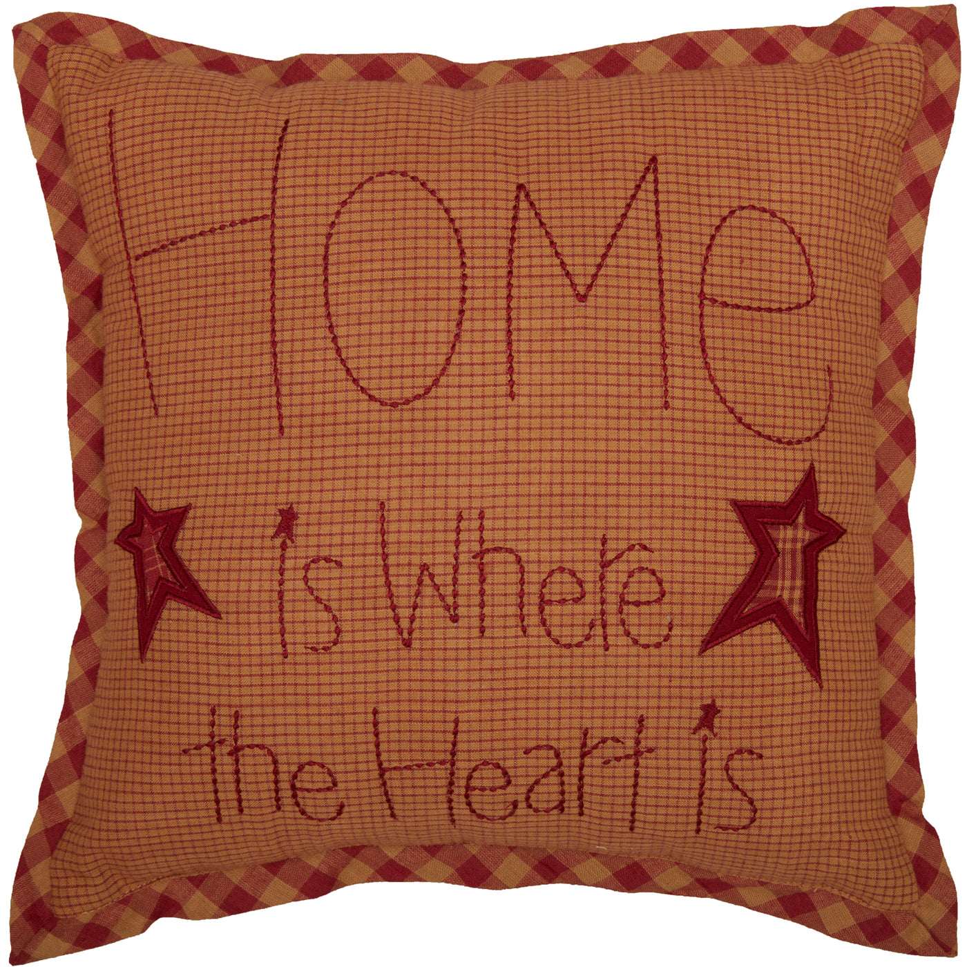 Ninepatch Star Home 12" Throw Pillow