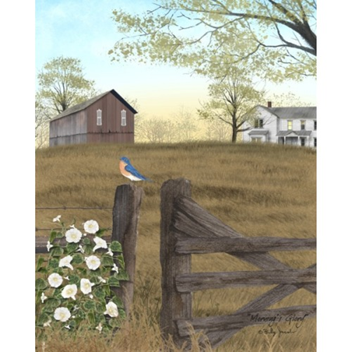 💙 Billy Jacobs Morning's Glory 8" x 10" Bluebird Canvas Print