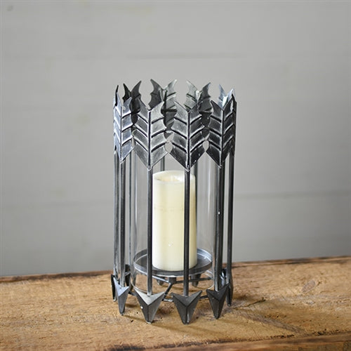 Tin Arrow Candle Lantern
