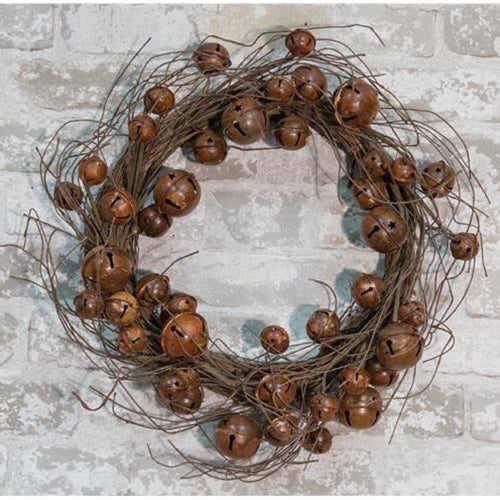 Twig and Rusty Bells 20" Wreath