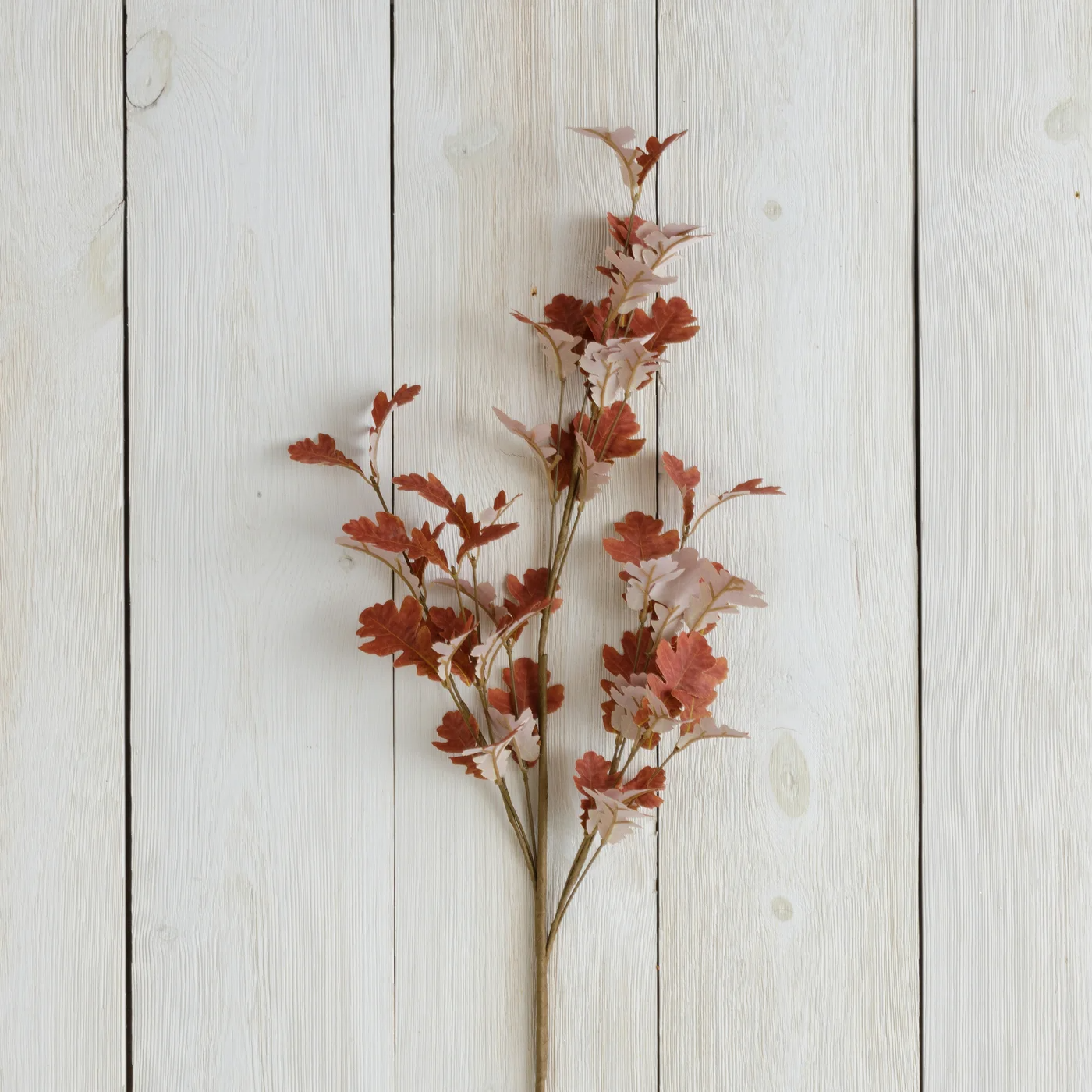 Brown Oak Leaves 30" L Faux Fall Foliage Spray