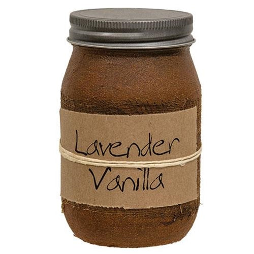 Lavender Vanilla 16 oz Rustic Jar Candle