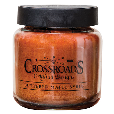 💙 Buttered Maple Syrup 16 oz Jar Candle Crossroads