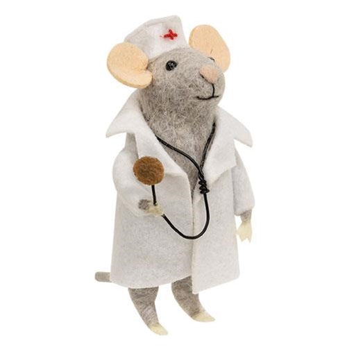 💙 Medical Mouse Felt Ornament