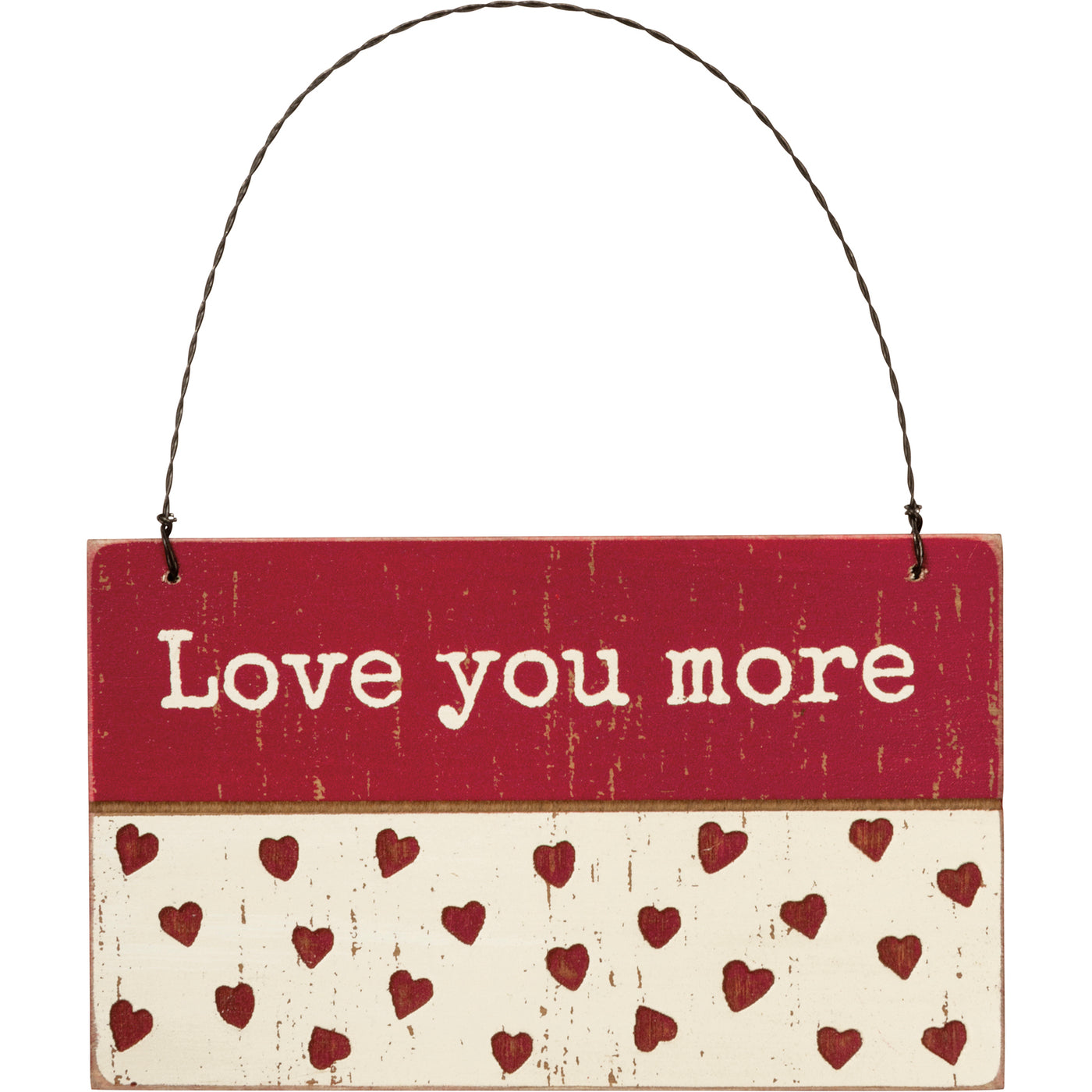 Surprise Me Sale 🤭 Love You More Valentine's Day Slat Ornament